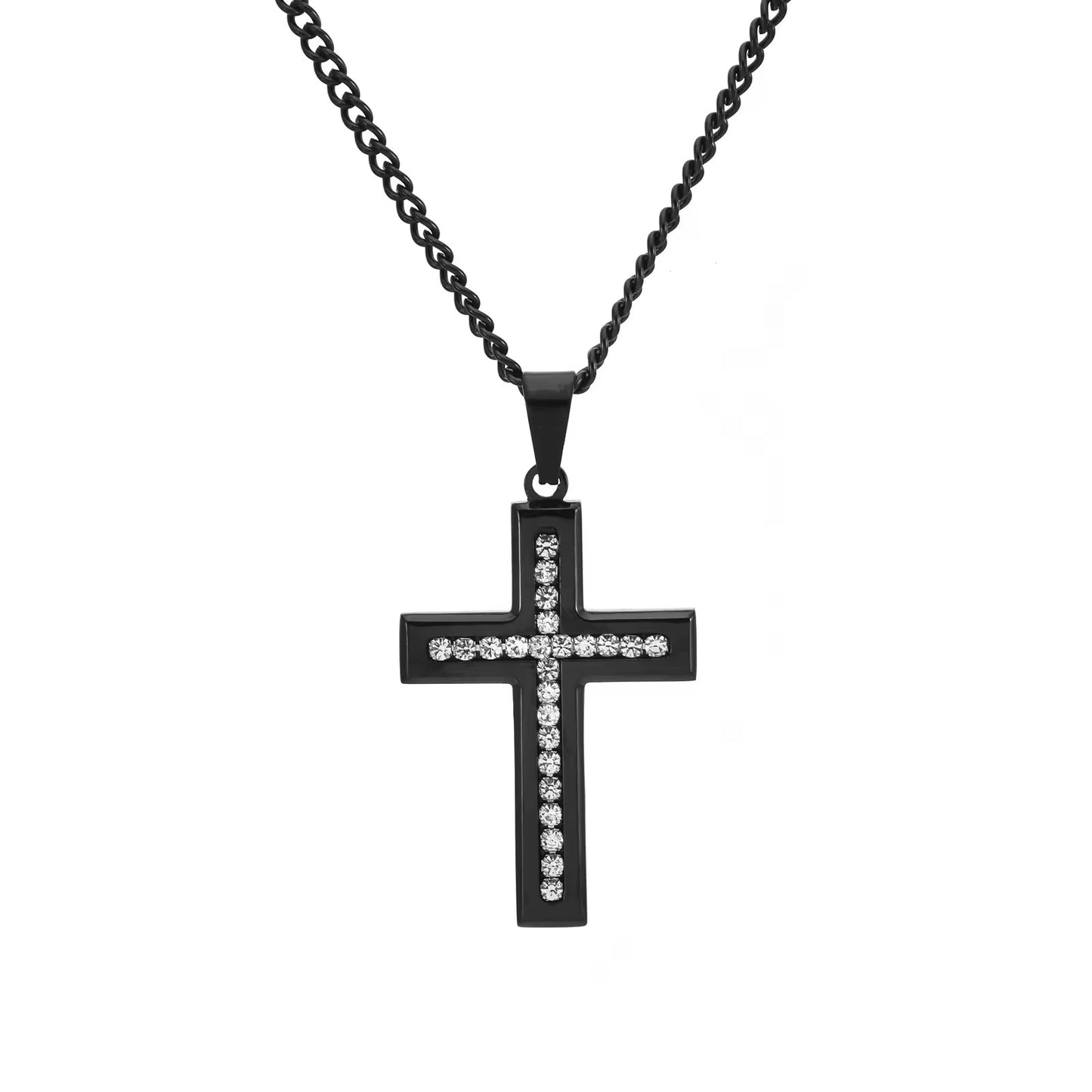 Cross with Iced Out Finish