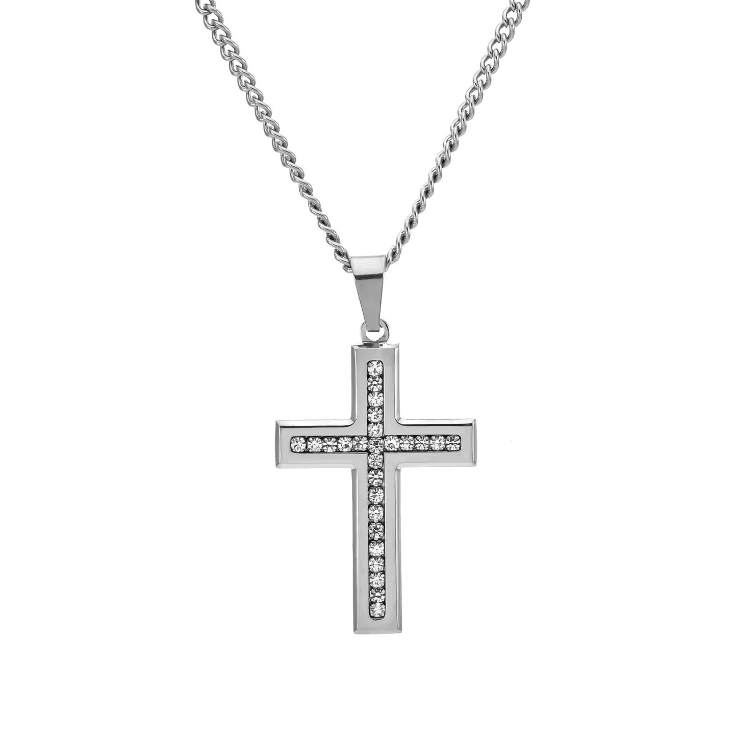 Cross with Iced Out Finish